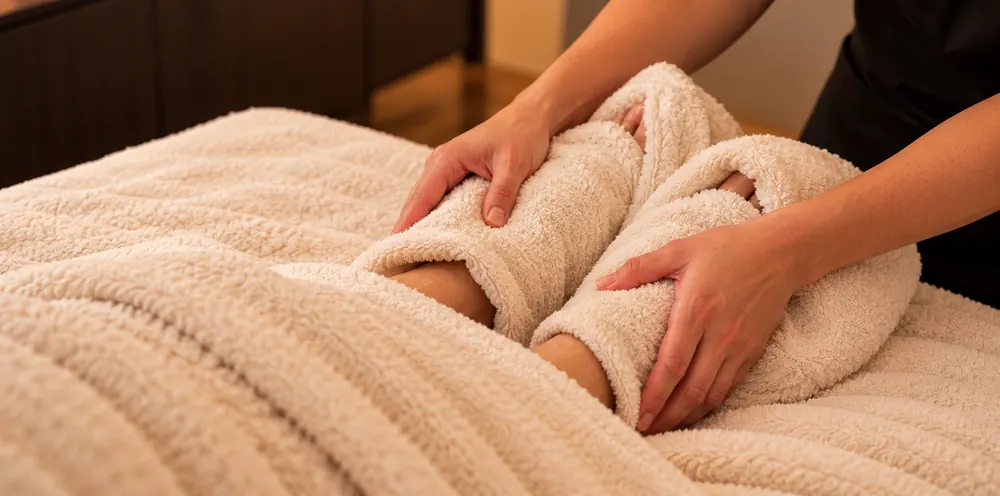 Relaxing massage treatment at Sculptura, Penarth
